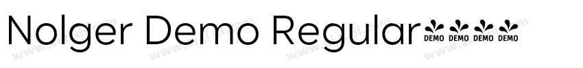 Nolger Demo Regular字体转换